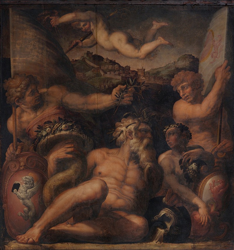 Giorgio Vasari - Allegory of Cortona and Montepulciano