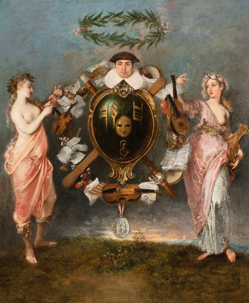 Jean-Antoine Watteau - The Union of Music and Comedy