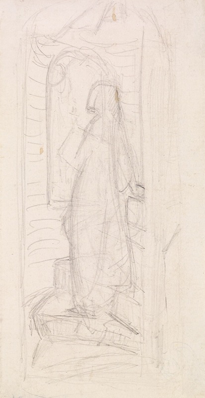 Sir John Everett Millais - Tennyson’s St Agnes Eve – Compositional Sketch