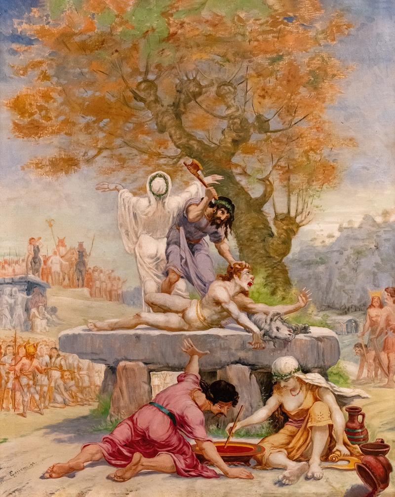 Jean-Baptiste Cariven - Sacrifice on a dolmen