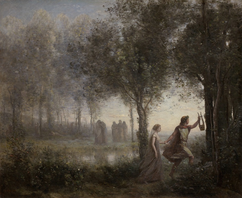Jean-Baptiste-Camille Corot - Orpheus Leading Eurydice from the Underworld