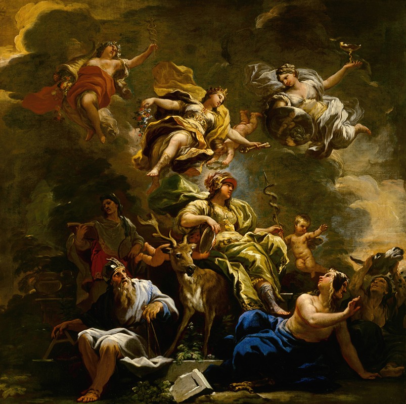 Luca Giordano - Allegory of Prudence