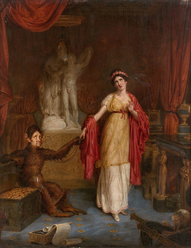 Antoine Dubost - La belle et la bête ; allégorie satyrique de Thomas Hope et de son épouse Louisa