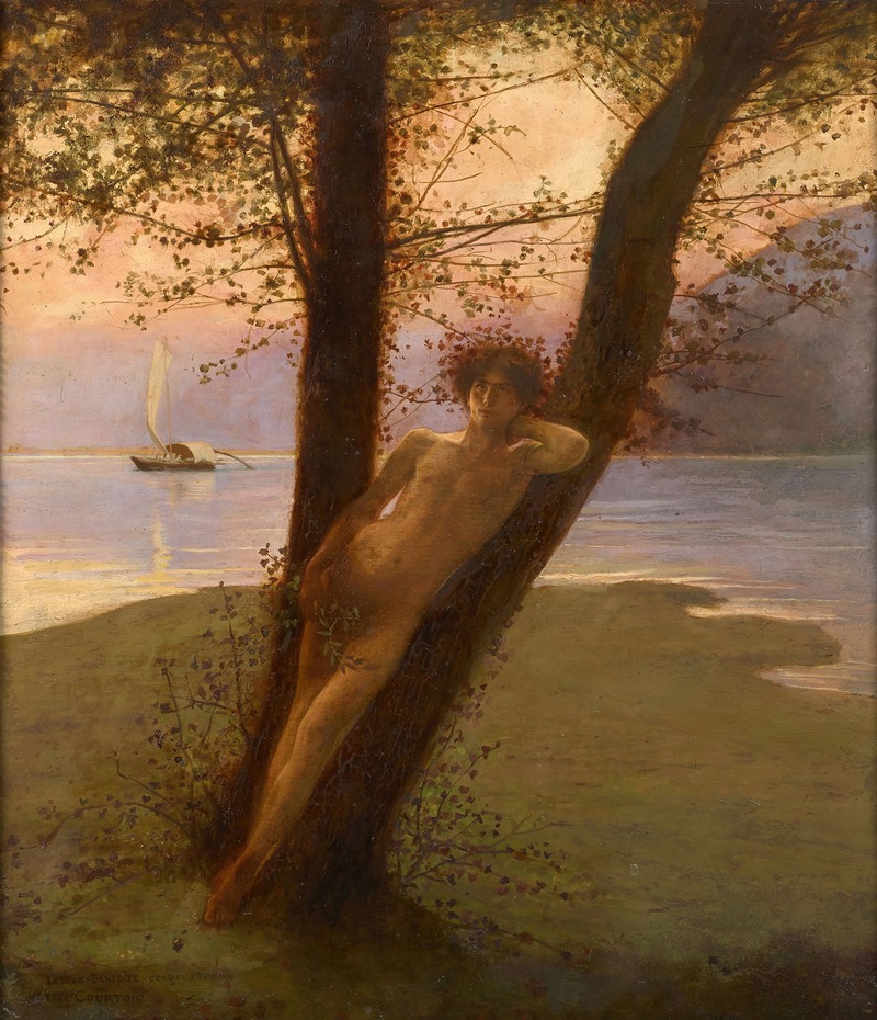 Gustave-Claude-Etienne Courtois - Figure mythologique sur une île
