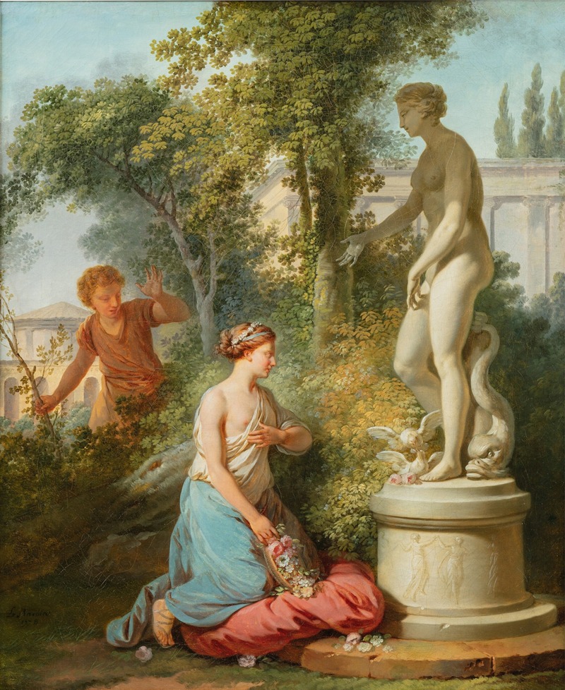 Jean-Jacques-François Le Barbier - The offering to Venus