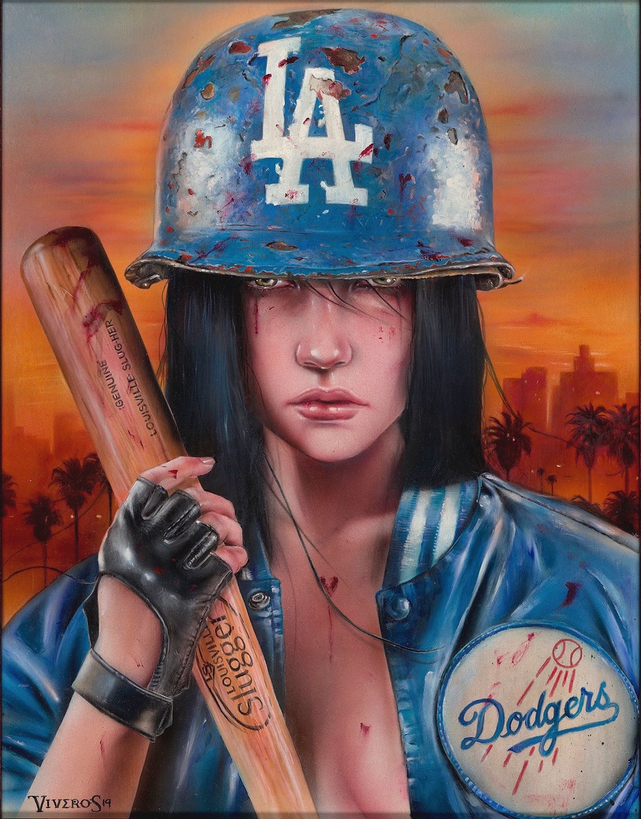 Dodger Girl by Brian Viveros - Artvee