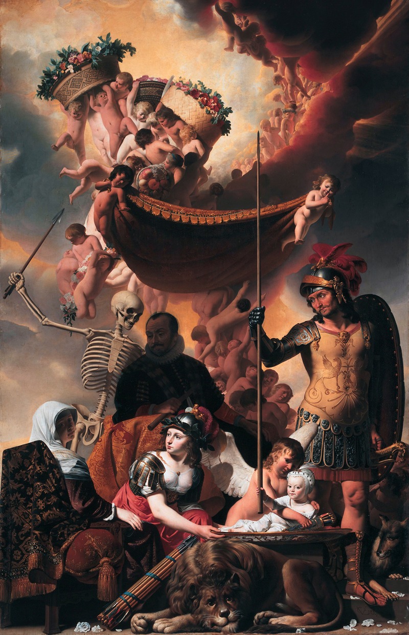 Caesar Van Everdingen - Allegory of the Birth of Frederick Henry of Orange-Nassau
