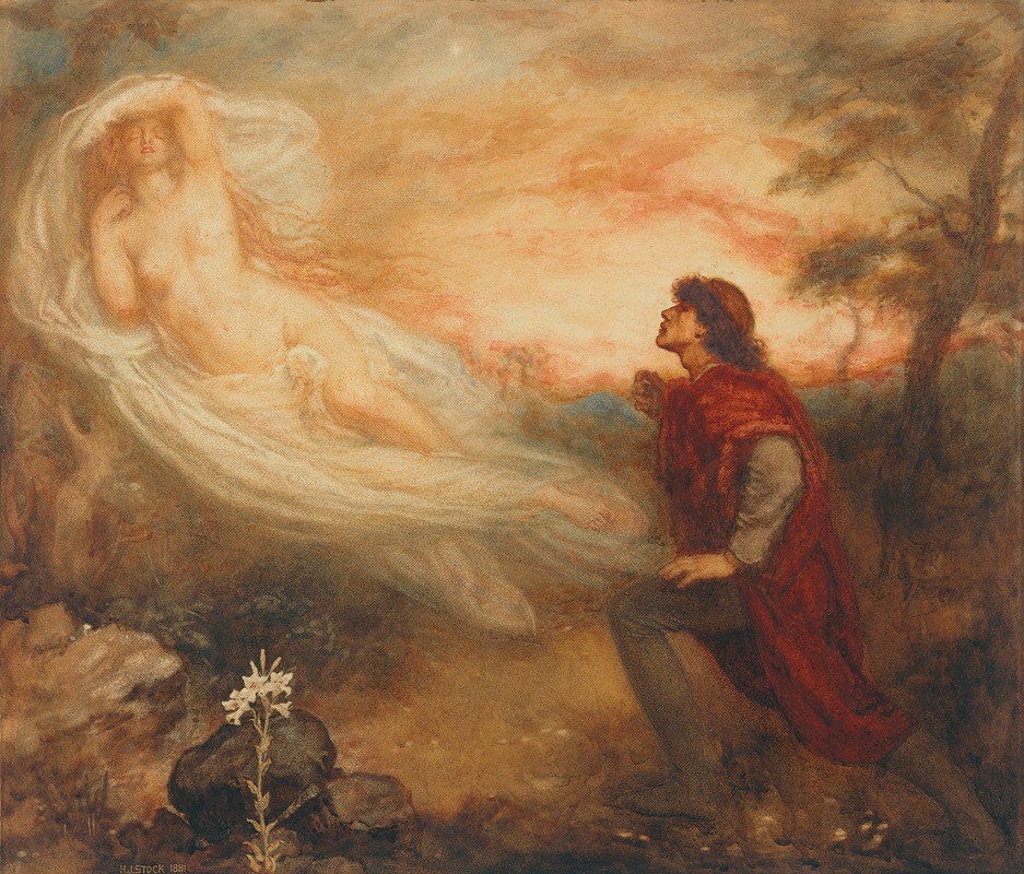 Henry John Stock - The Poet’s Dream; ‘The Pursuit of the Ideal’