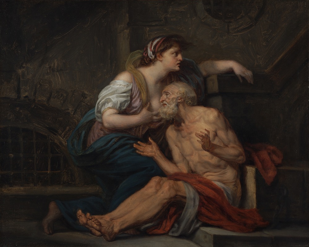 Jean-Baptiste Greuze - Cimon and Pero; ‘Roman Charity’