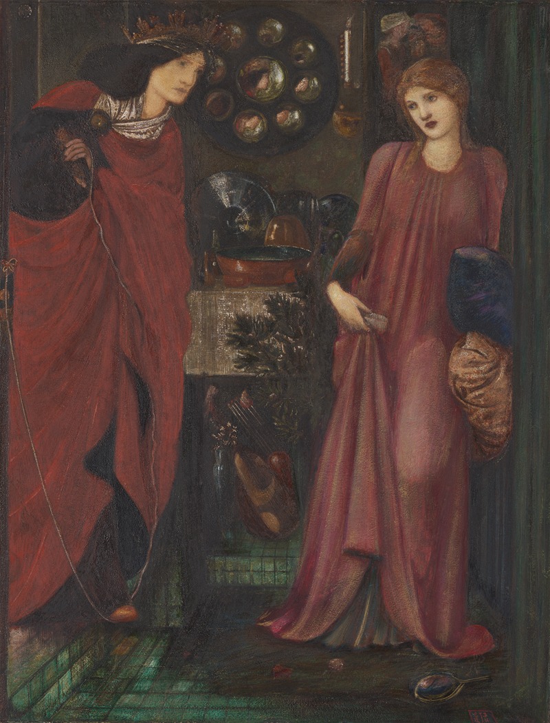 Sir Edward Coley Burne-Jones - Fair Rosamund and Queen Eleanor