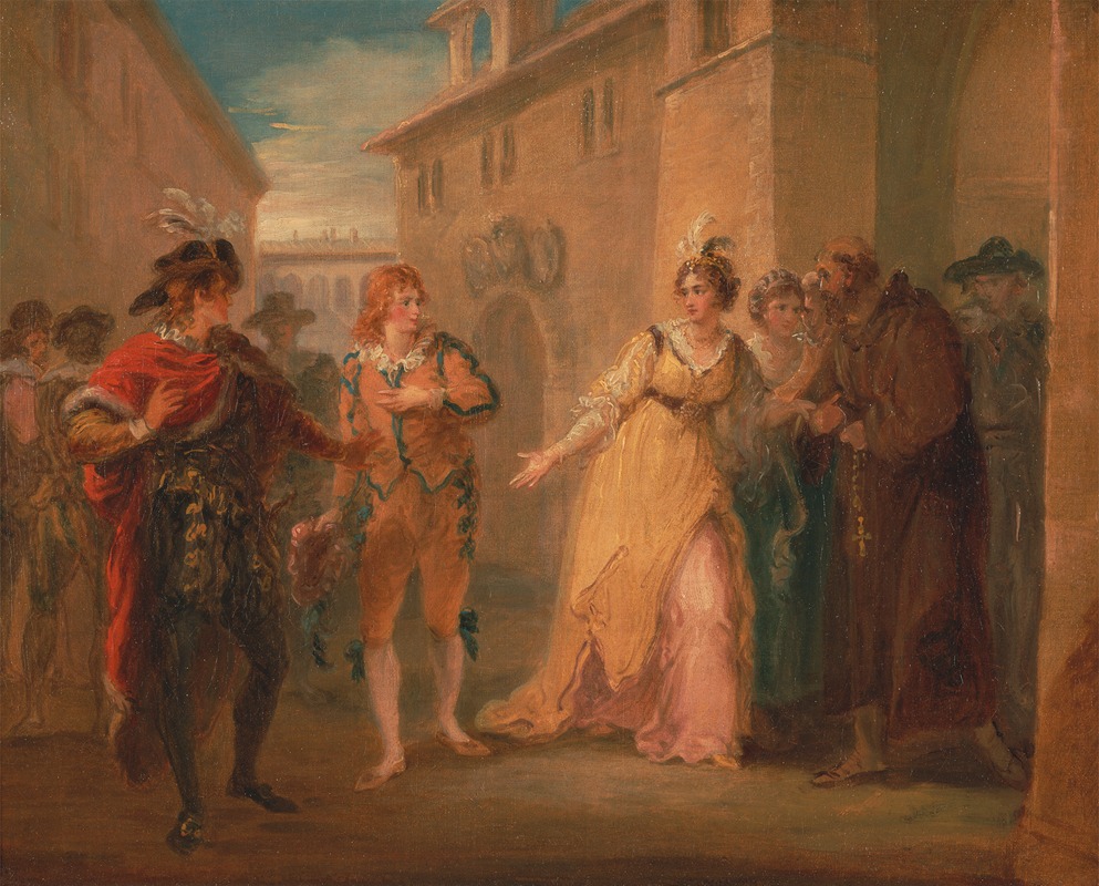 William Hamilton - The revelation of Olivia’s betrothal, from ‘Twelfth Night,’ Act V, Scene i