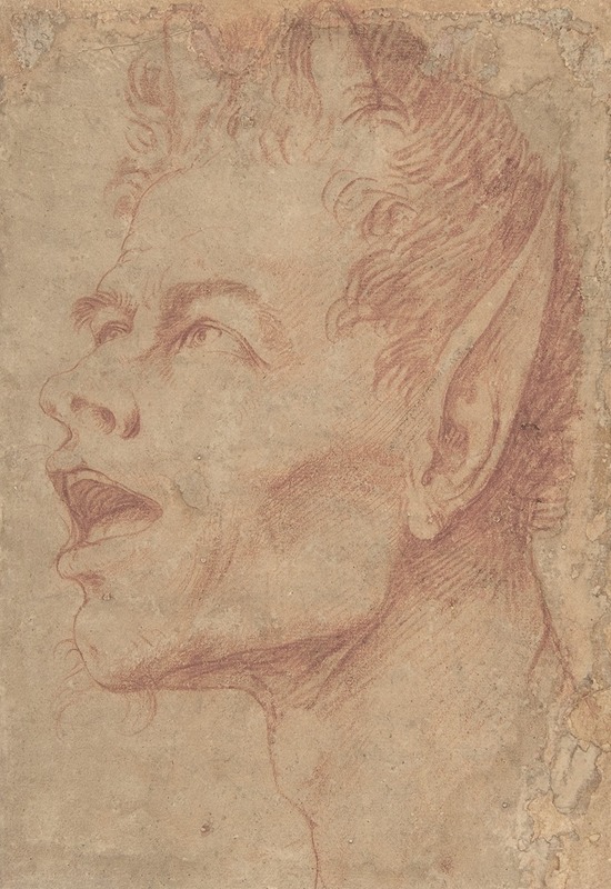 Jusepe de Ribera - Head of a Satyr Facing Left