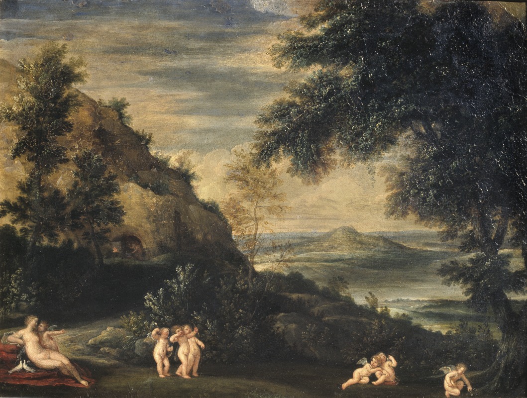 Francesco Albani - Landscape with Venus and Cupids