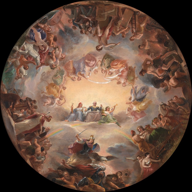 Constantino Brumidi - Study for the Apotheosis of Washington in the Rotunda of the United States Capitol Building