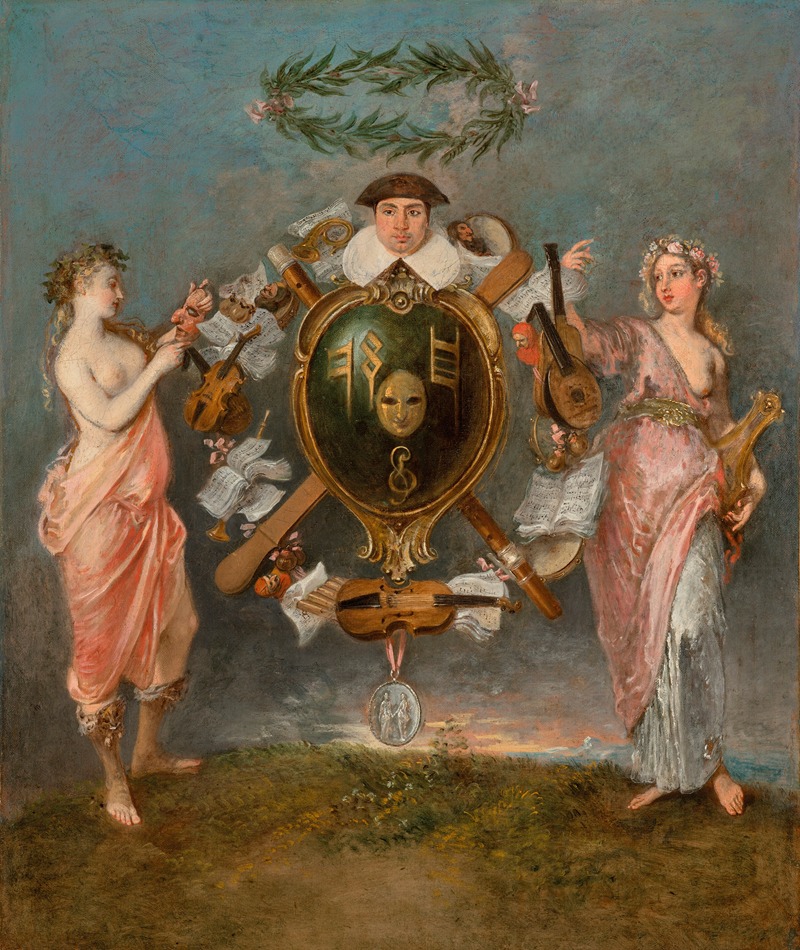 Jean-Antoine Watteau - The Union Of Music And Comedy