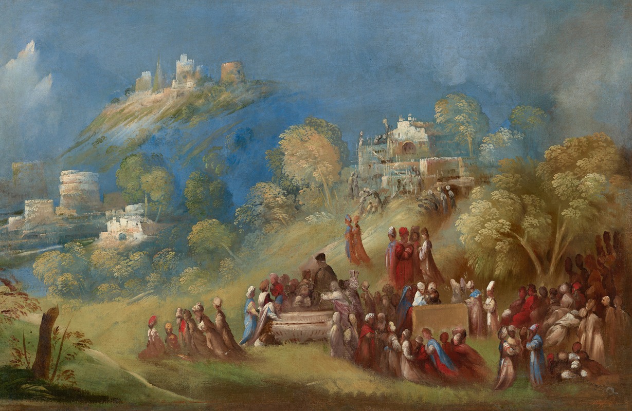 Dosso Dossi - The Trojans Building the Temple to Venus and Making Offerings at Anchises’s Grave in Sicily