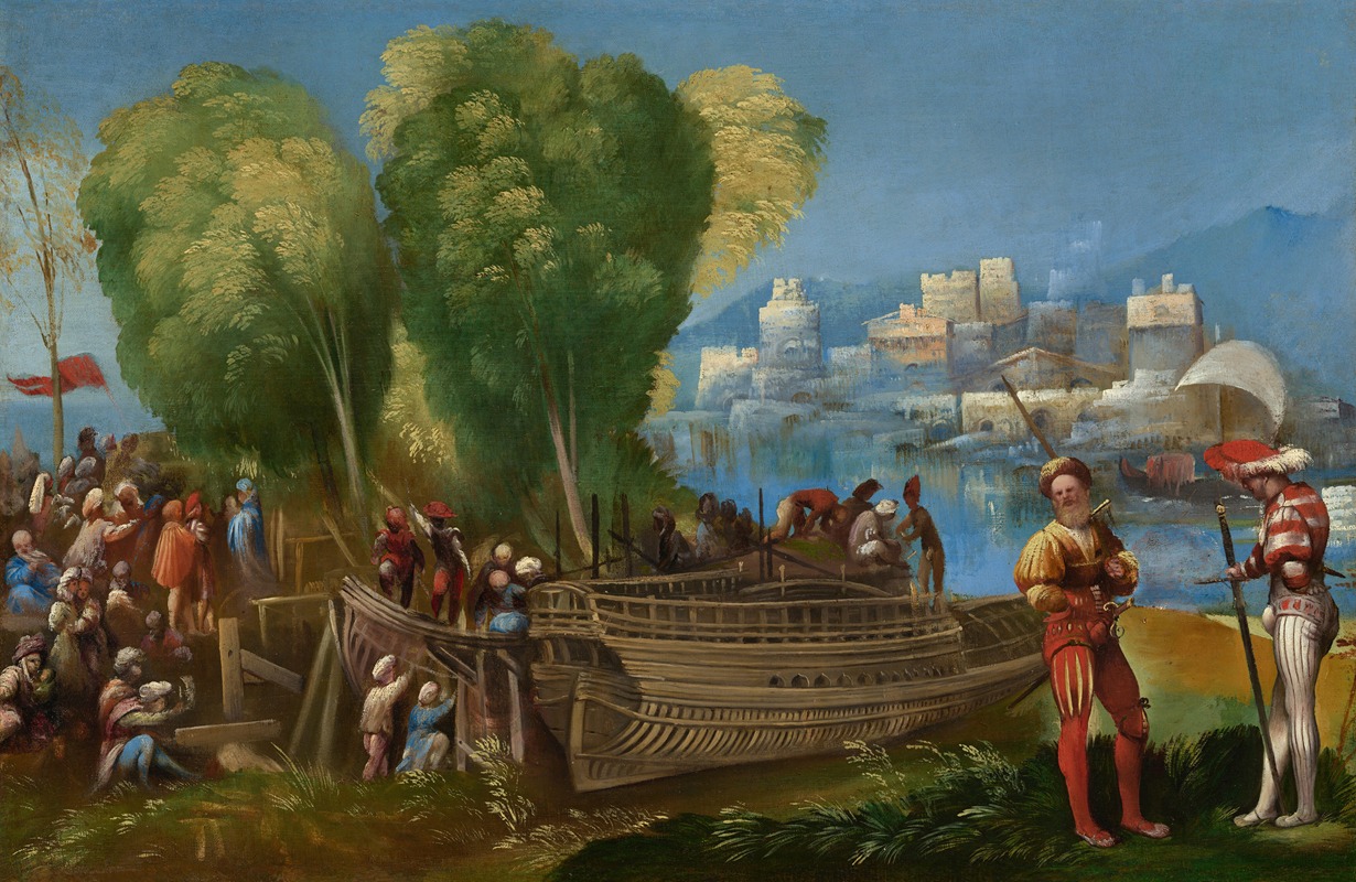 Dosso Dossi - The Trojans Repairing Their Ships in Sicily