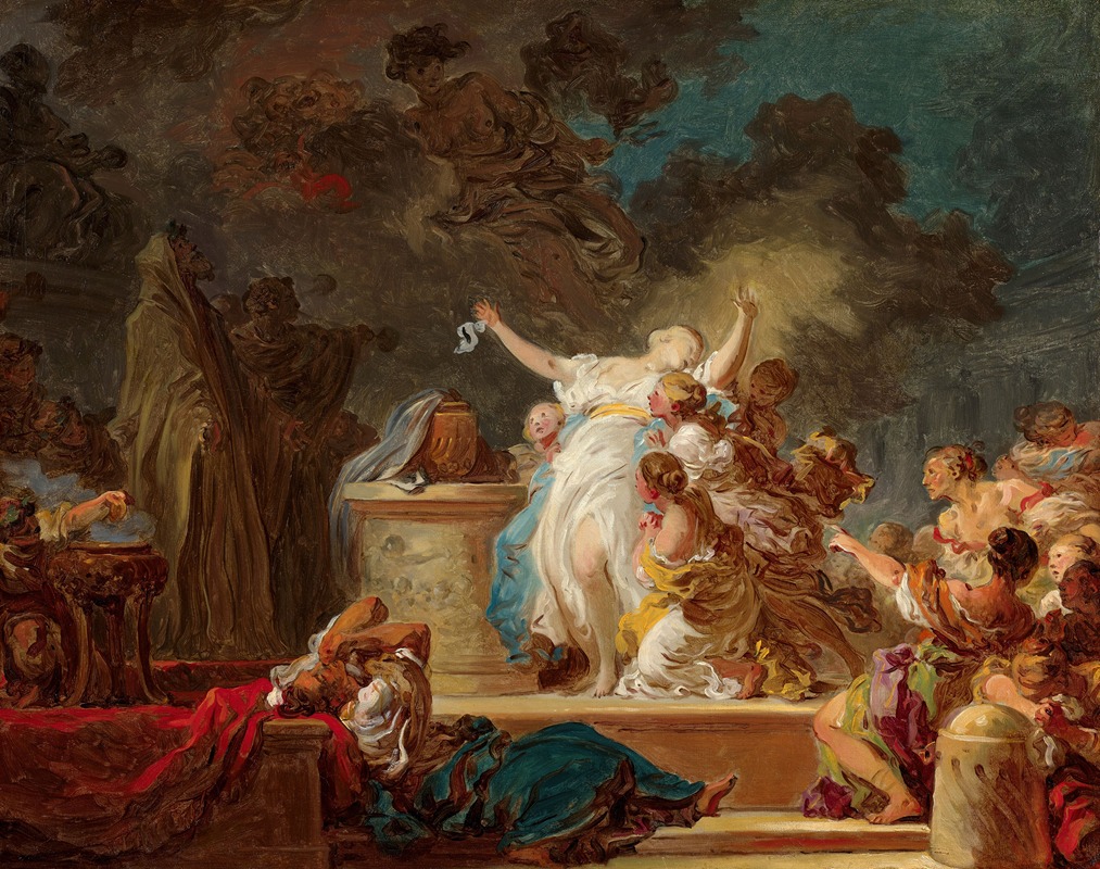 Jean-Honoré Fragonard - The sacrifice to the Minotaur