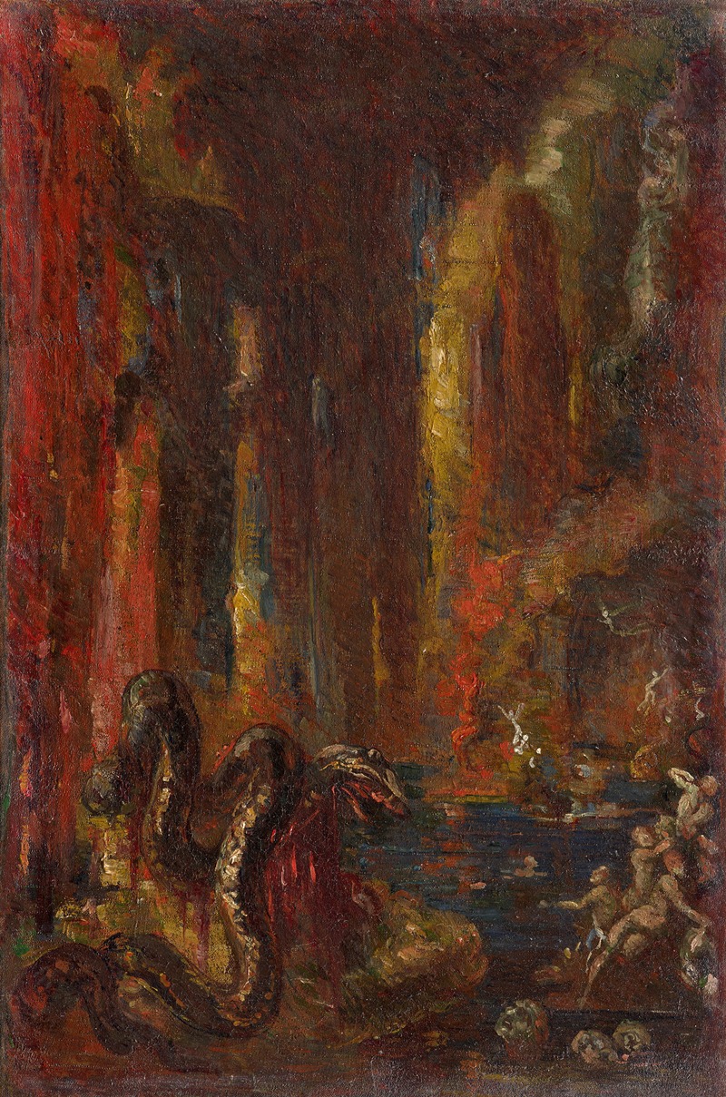 Marie Bracquemond - The Head and Tail of the Serpent, after Gustave Moreau