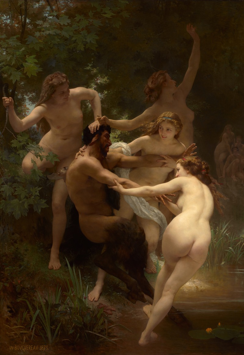 William Bouguereau - Nymphs And Satyr