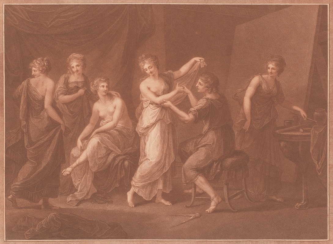 Angelica Kauffmann - Zeuxis Composing the Picture of Juno