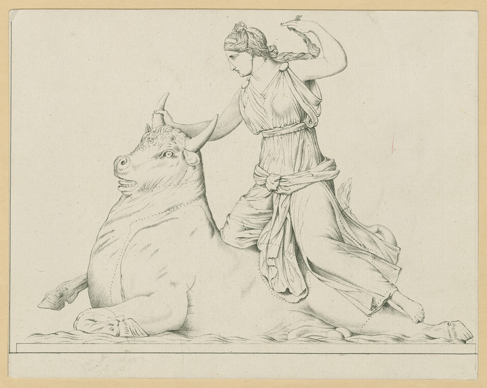 Anonymous - Europa on the back of Zeus in the form of a bull