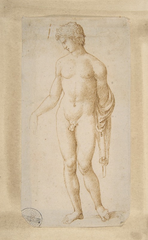 Marcantonio Raimondi - Standing Male Nude