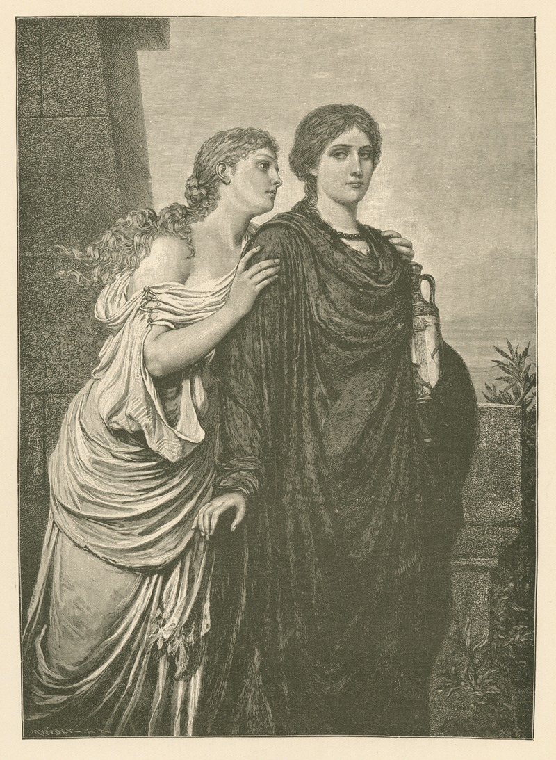 Emil Teschendorff - Antigone and Ismene