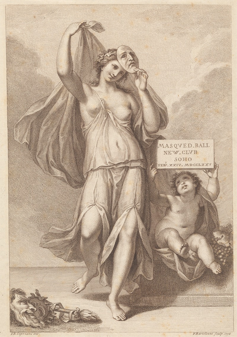 Giovanni Battista Cipriani - Masquerade Ball, New Club, Soho, Feb 24, 1775