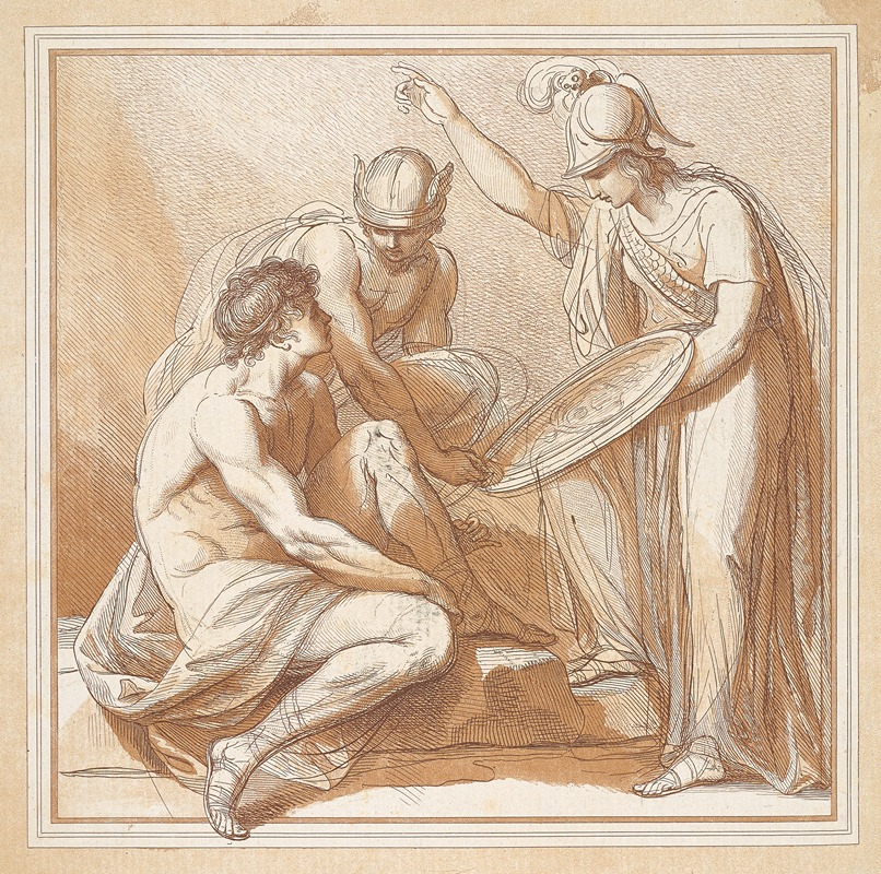 Giovanni Battista Cipriani - Mercury, Minerva, And Paris