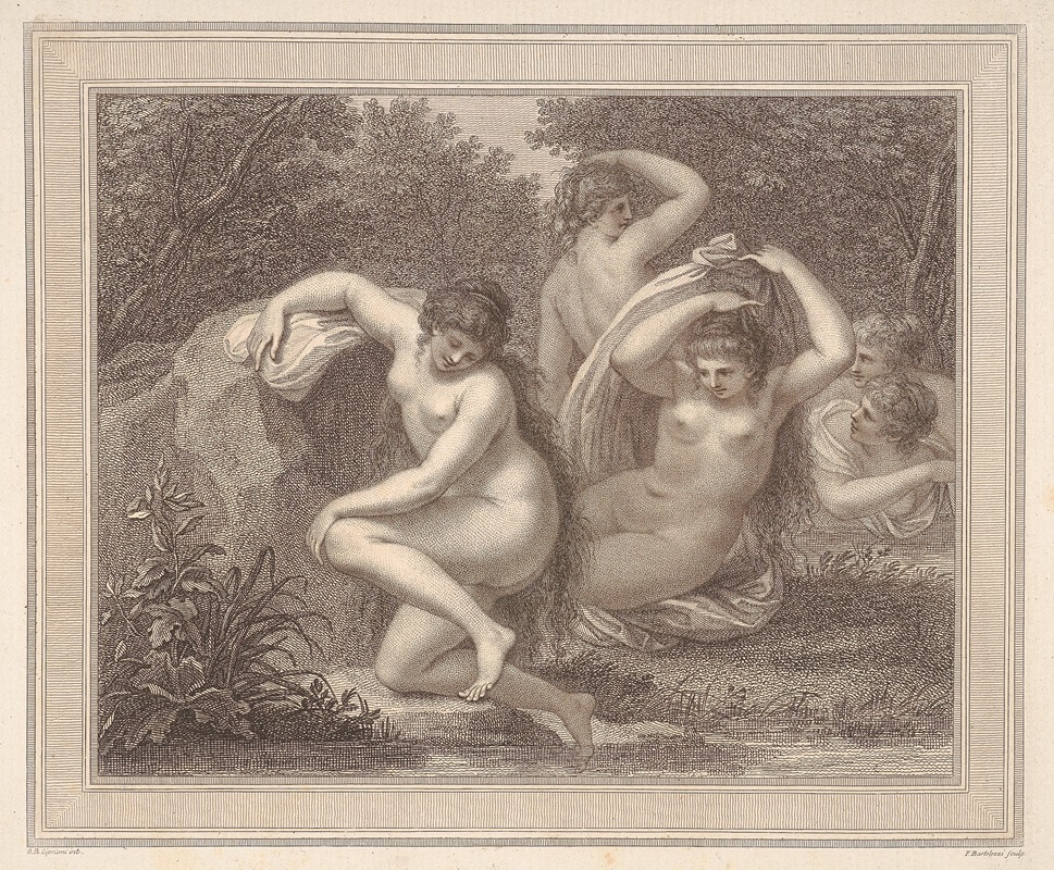 Giovanni Battista Cipriani - Nymphs And Diana Bathing