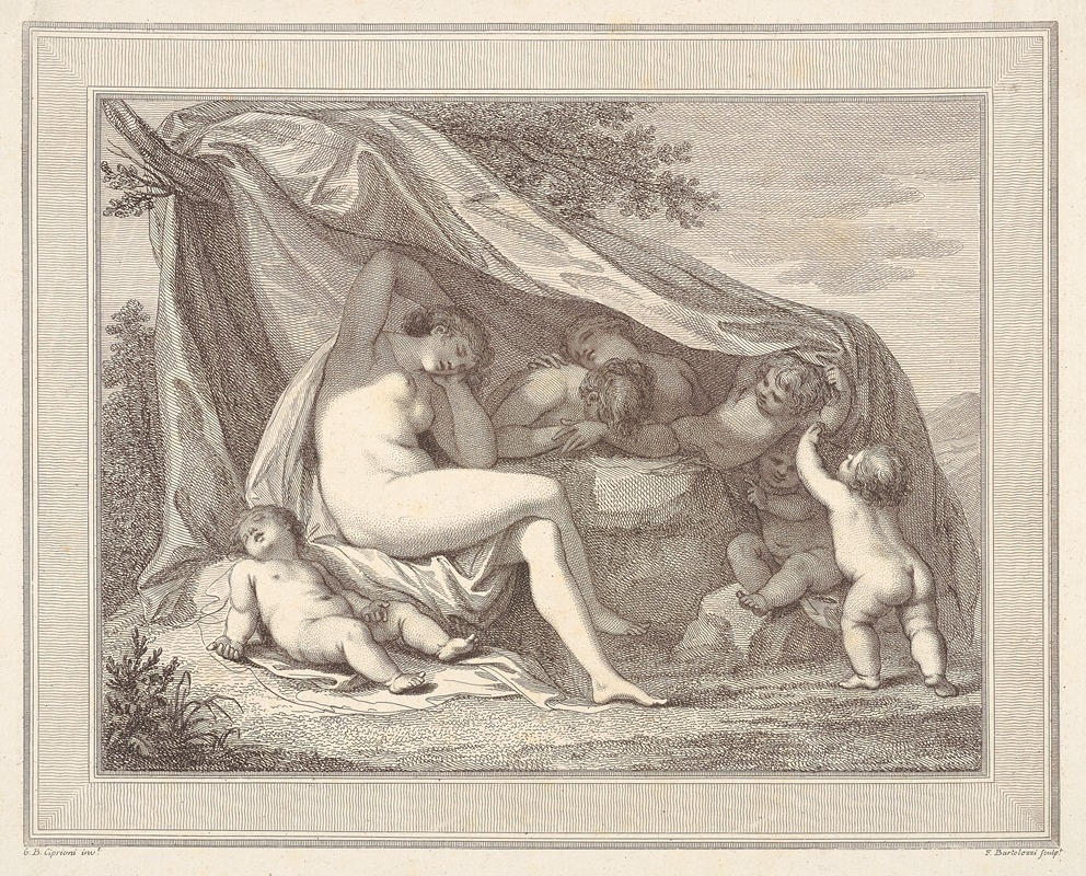 Giovanni Battista Cipriani - Nymphs And Putti Sleeping