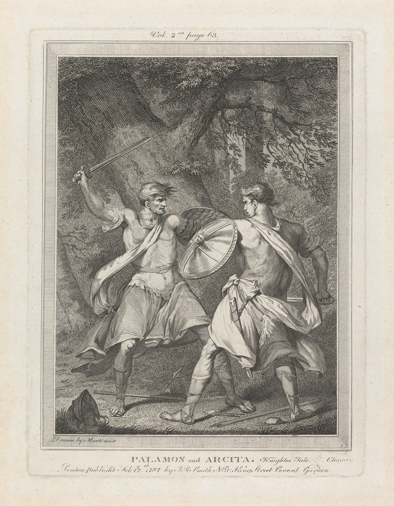 John Hamilton Mortimer - Palamon and Arcita, from ‘The Canterbury Tales’