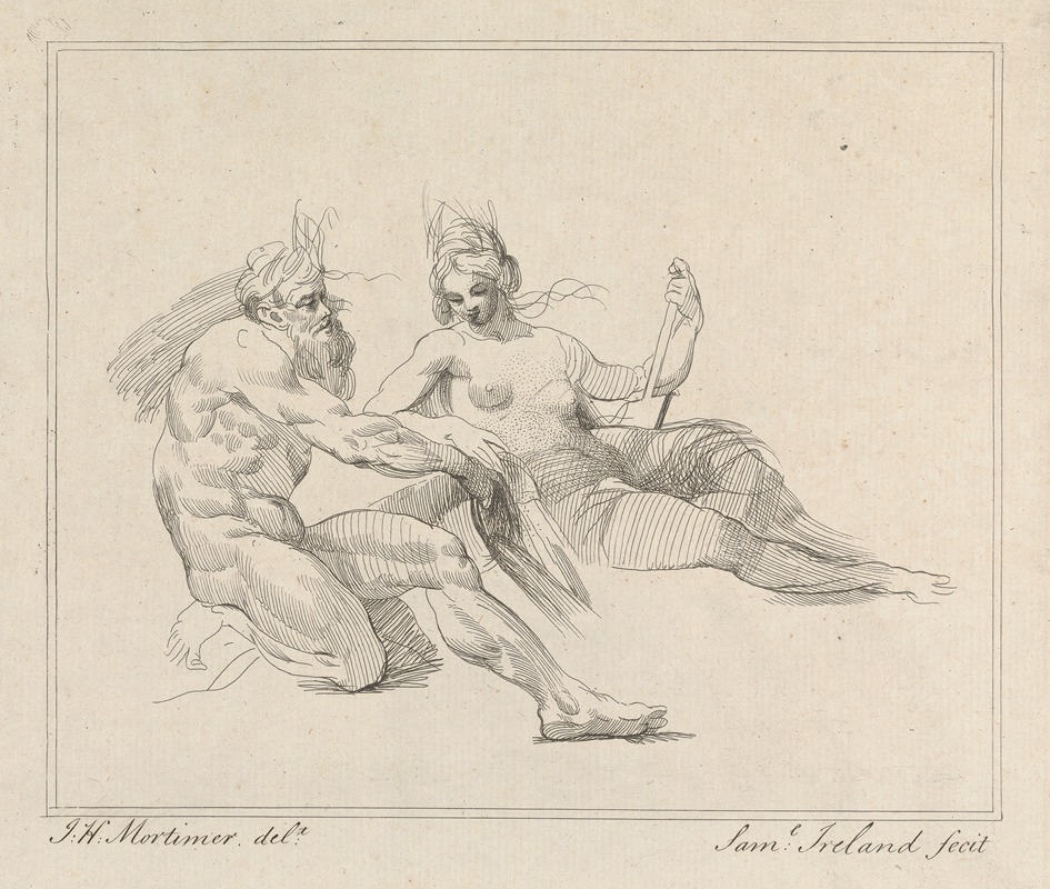 John Hamilton Mortimer - Two Mythological Figures