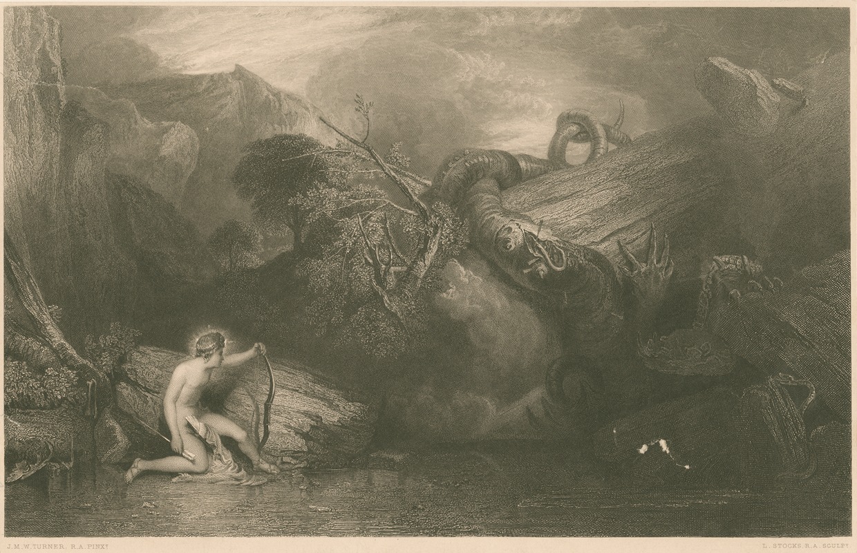 Joseph Mallord William Turner - Apollo killing the python