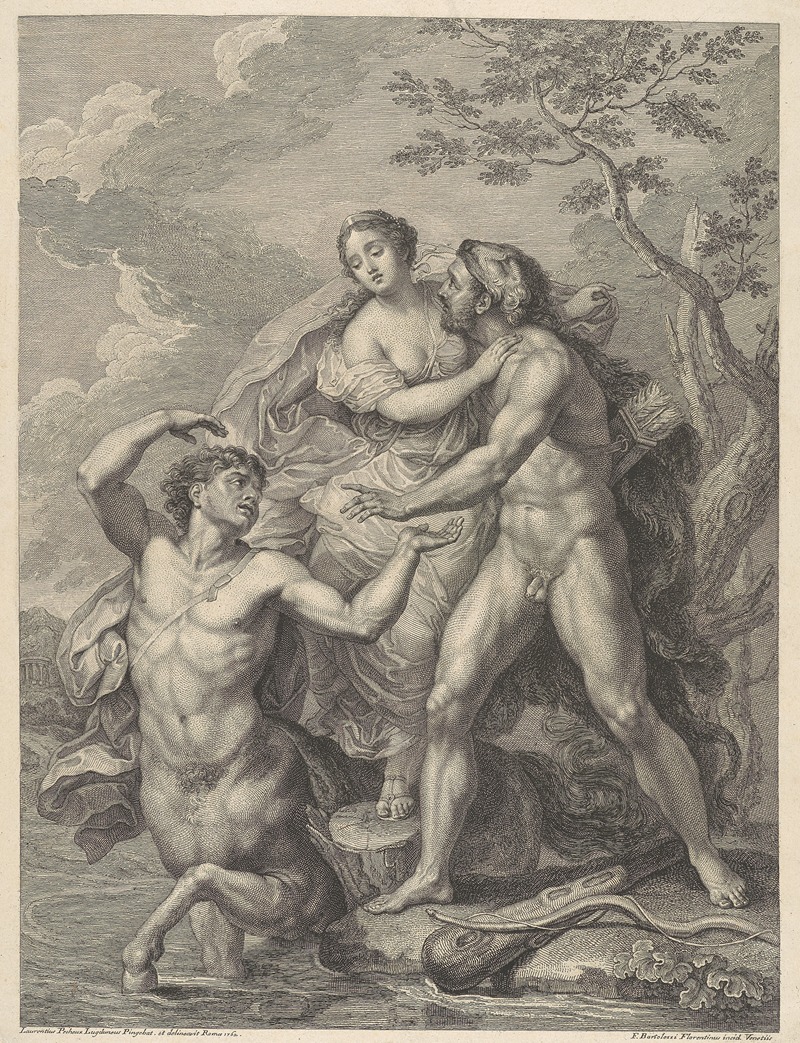 Laurentius P. L. Pingebat - Hercules, Deianeira and Nessus