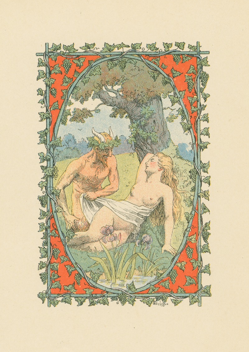 Léon-G. Lebègue - Nymph and satyr