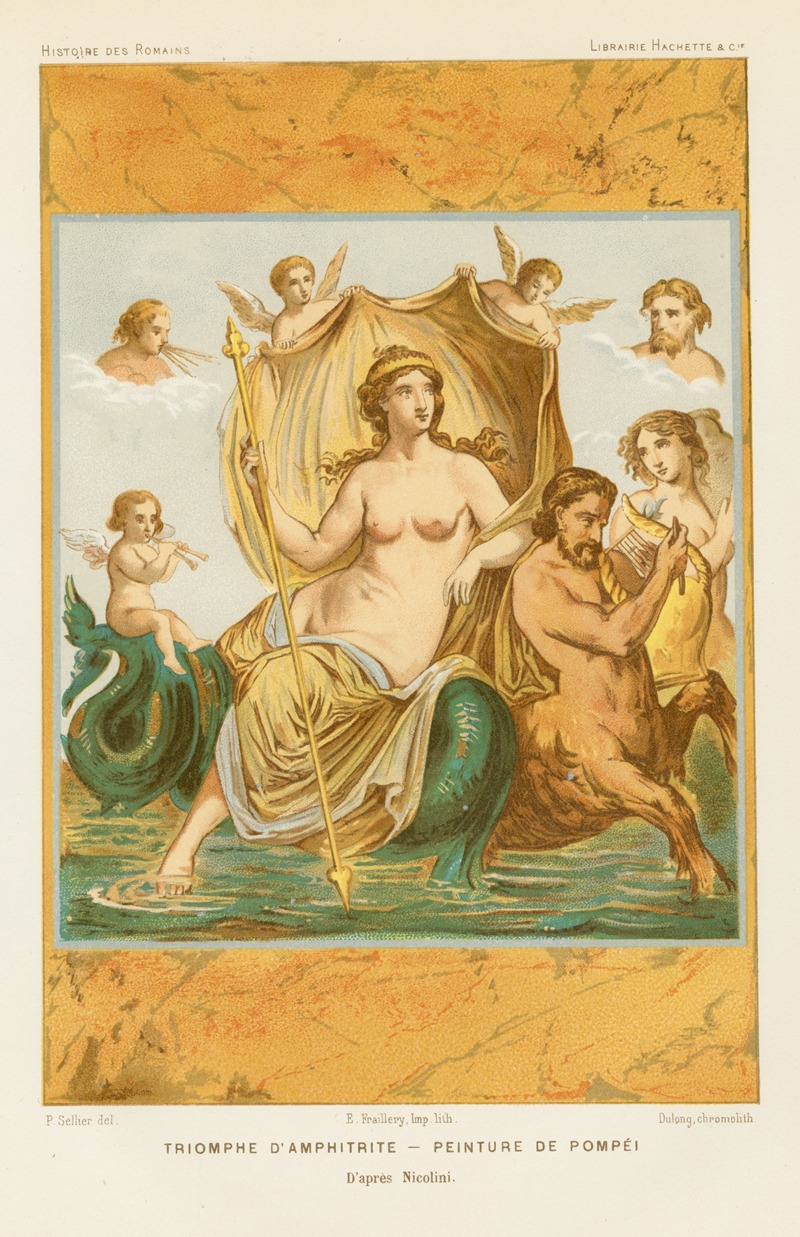 P. Sellier - Triomphe d’Amphitrite–Peinture de Pompéi