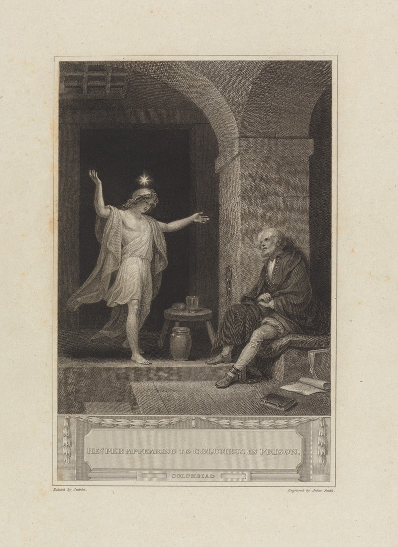 Robert Smirke - Hesper Appearing to Columbus in Prison