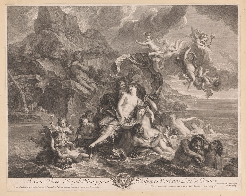 Charles-Louis Simonneau - Triumph of Galatea