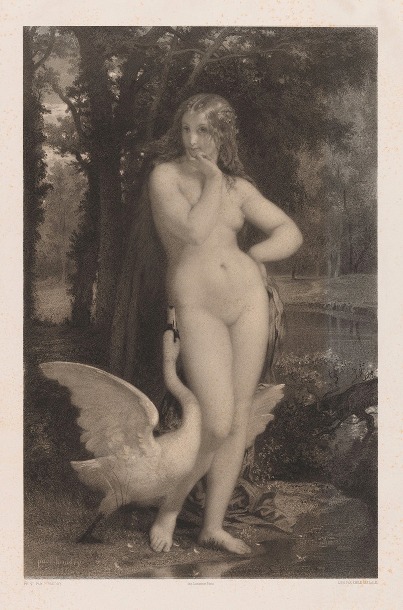 Emile Lassalle - Leda and the Swan