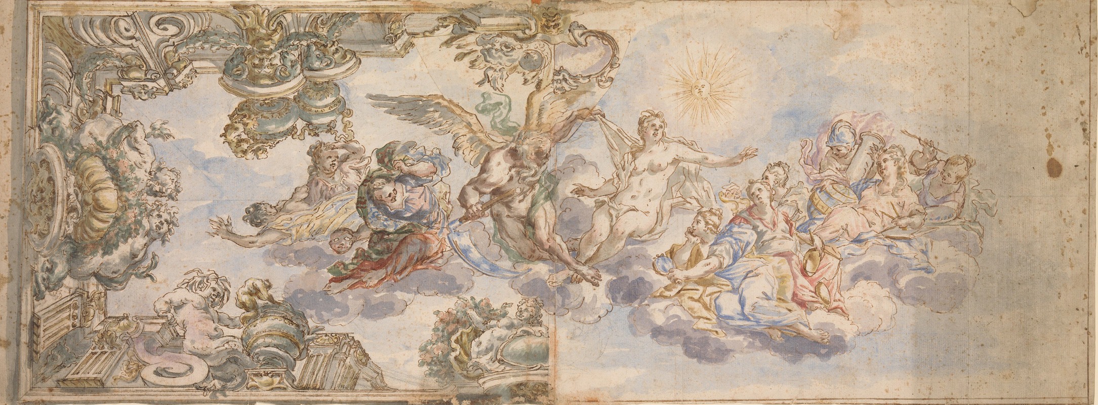 Francesco Albani - Allegorical Design for a Ceiling Fresco