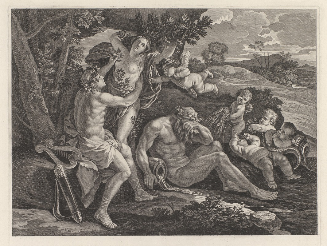 François Chauveau - Apollo and Daphne