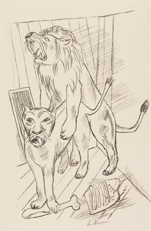 Max Beckmann - Löwenpaar