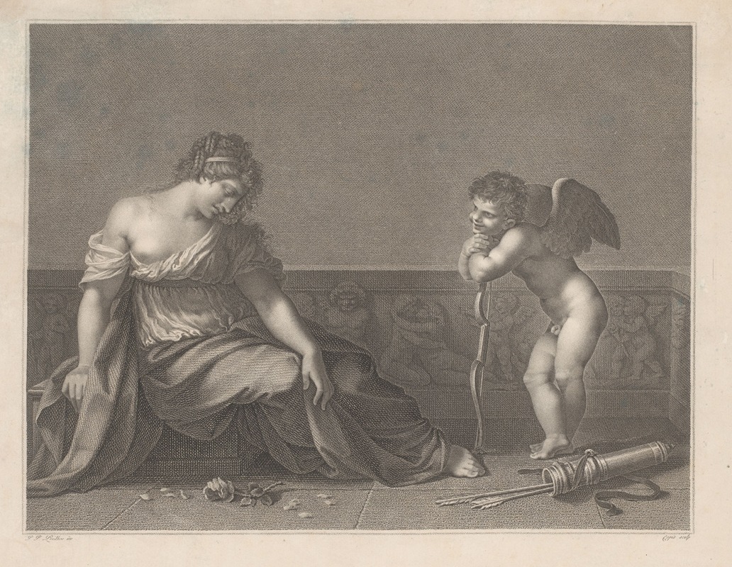 Jacques Louis Copia - Cupid laughs at the heartbreak he has caused