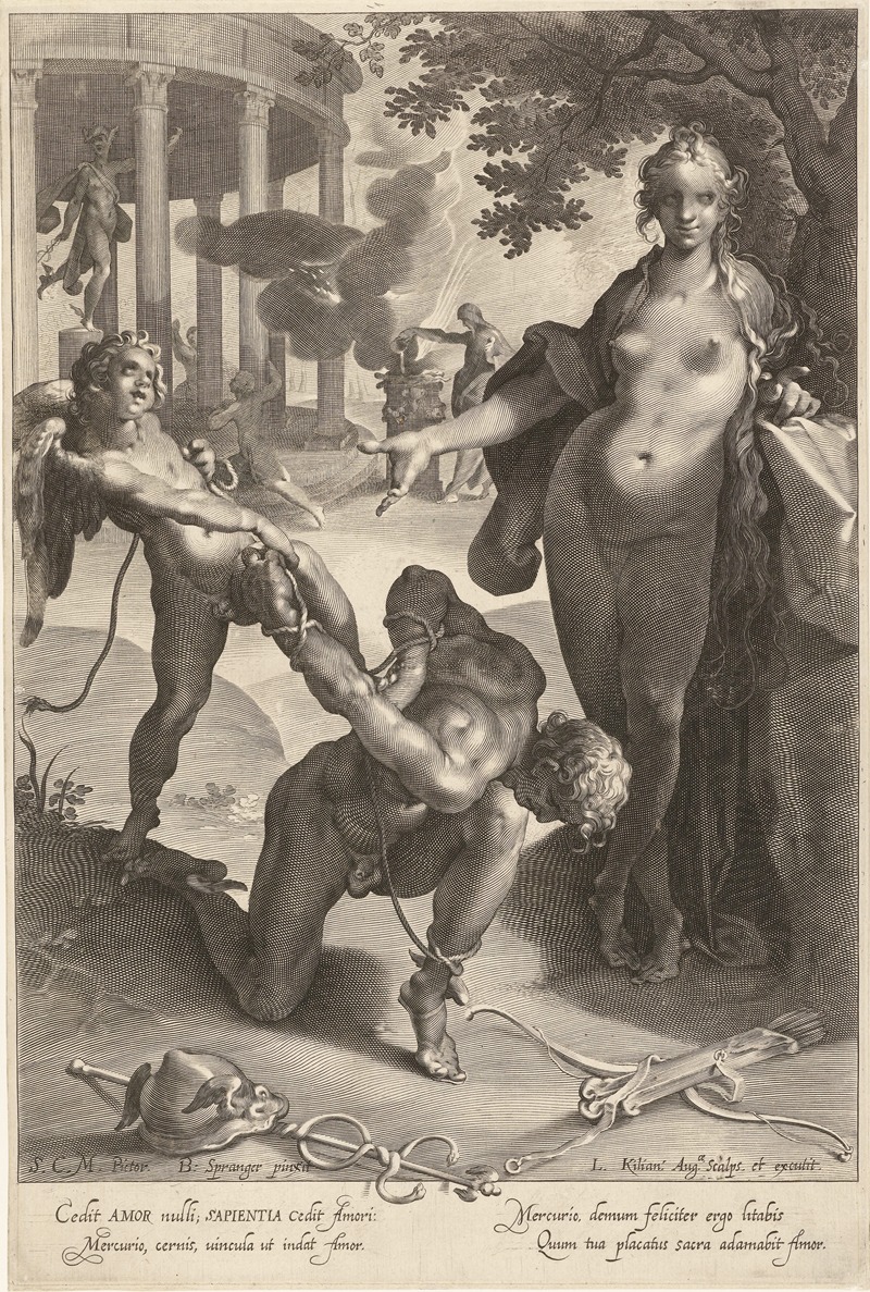 Lucas Kilian - Cupid binds Mercury while Venus watches