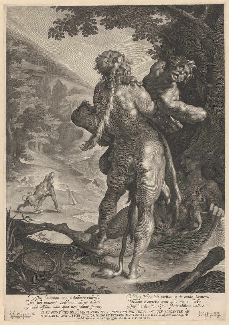 Lucas Kilian - Hercules wrestles with Antaeus