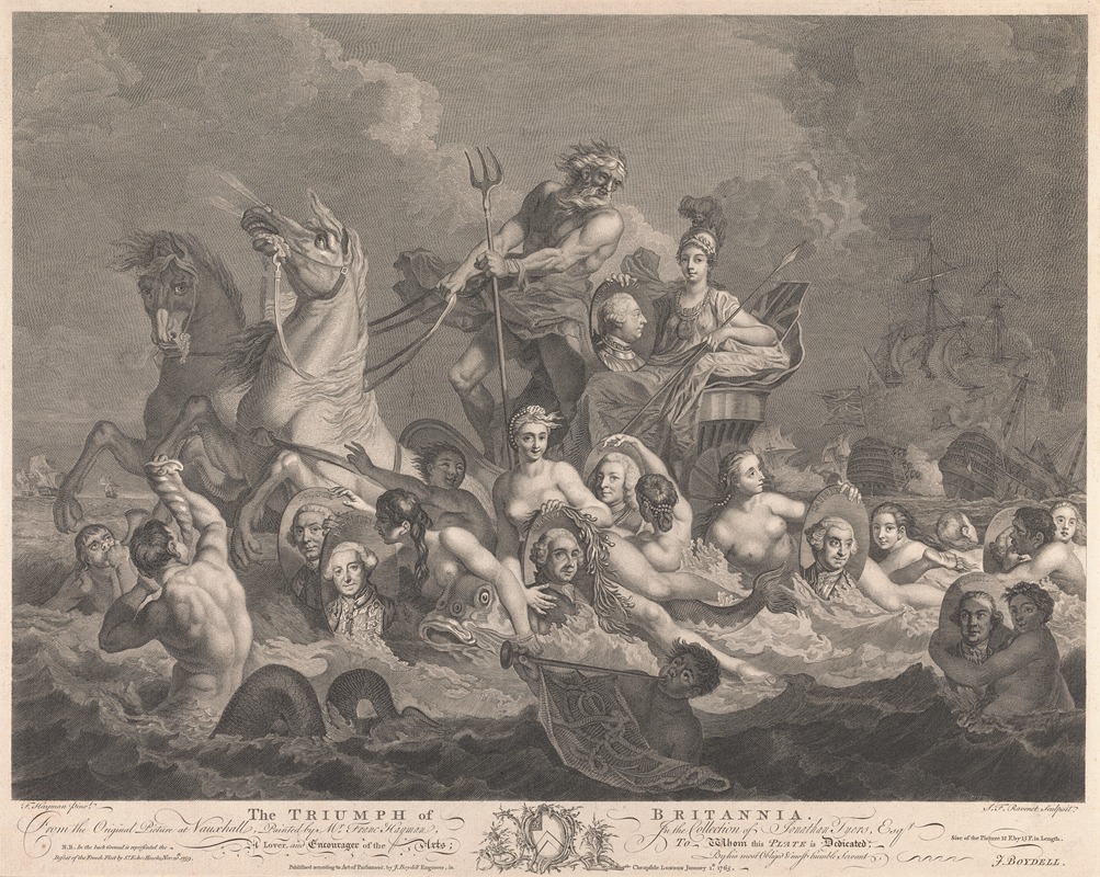 Simon François Ravenet - The Triumph of Britannia