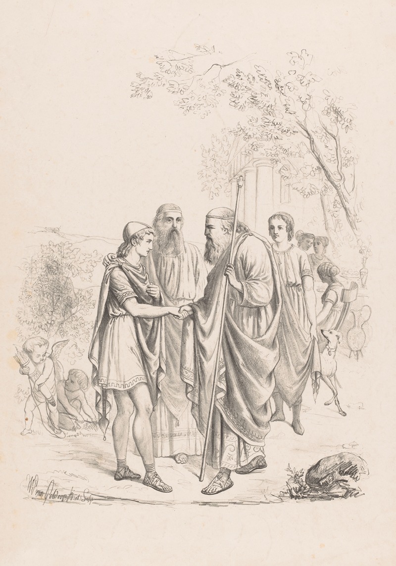 Wilhelmus Petrus van Geldorp - Telemachus visits Nestor on the island of Pylon