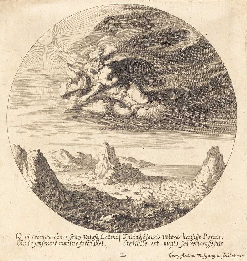 Georg Andreas Wolfgang the Elder - God Creating Order from Chaos
